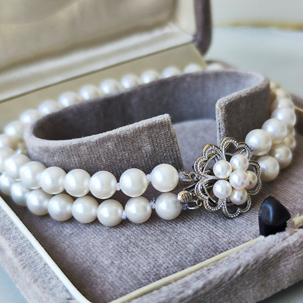 MIKIMOTO ミキモト あこや真珠 2連ブレスレット