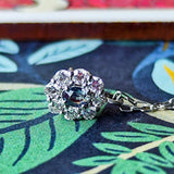 天然アレキサンドライト 天然ダイヤモンド プラチナネックレス