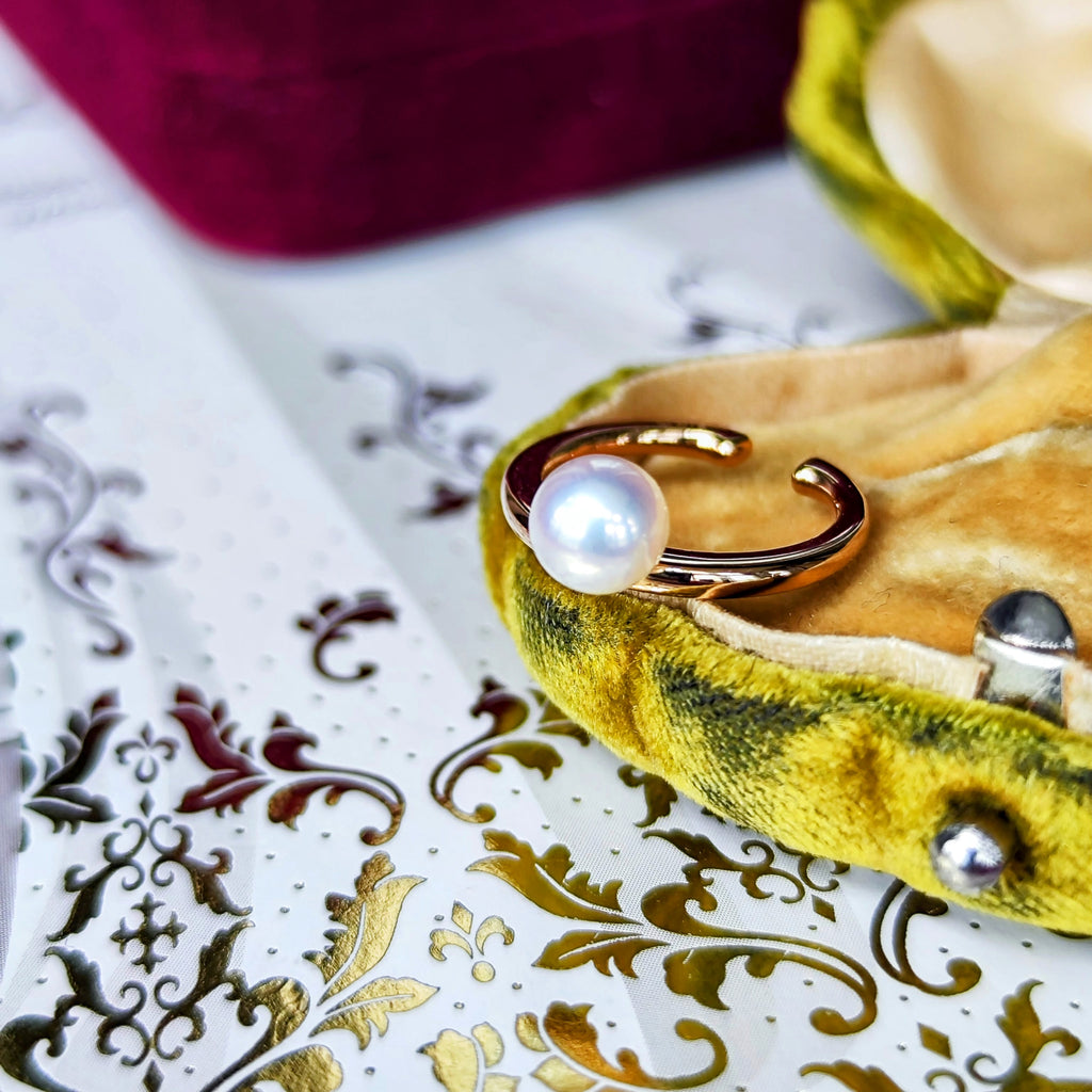 MIKIMOTO ミキモト あこや真珠 イヤーカフ 18金PG
