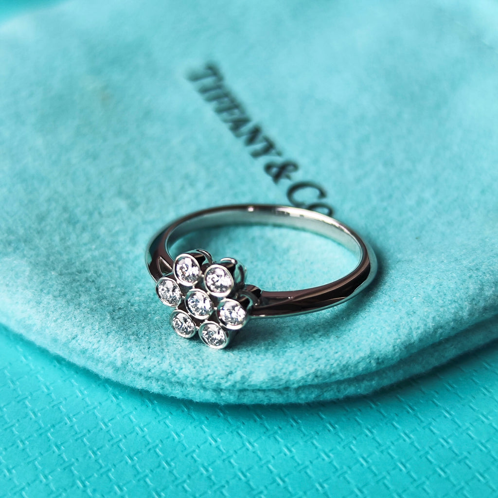 TIFFANY&Co. ティファニー ガーデンフラワー ダイヤモンド プラチナリング