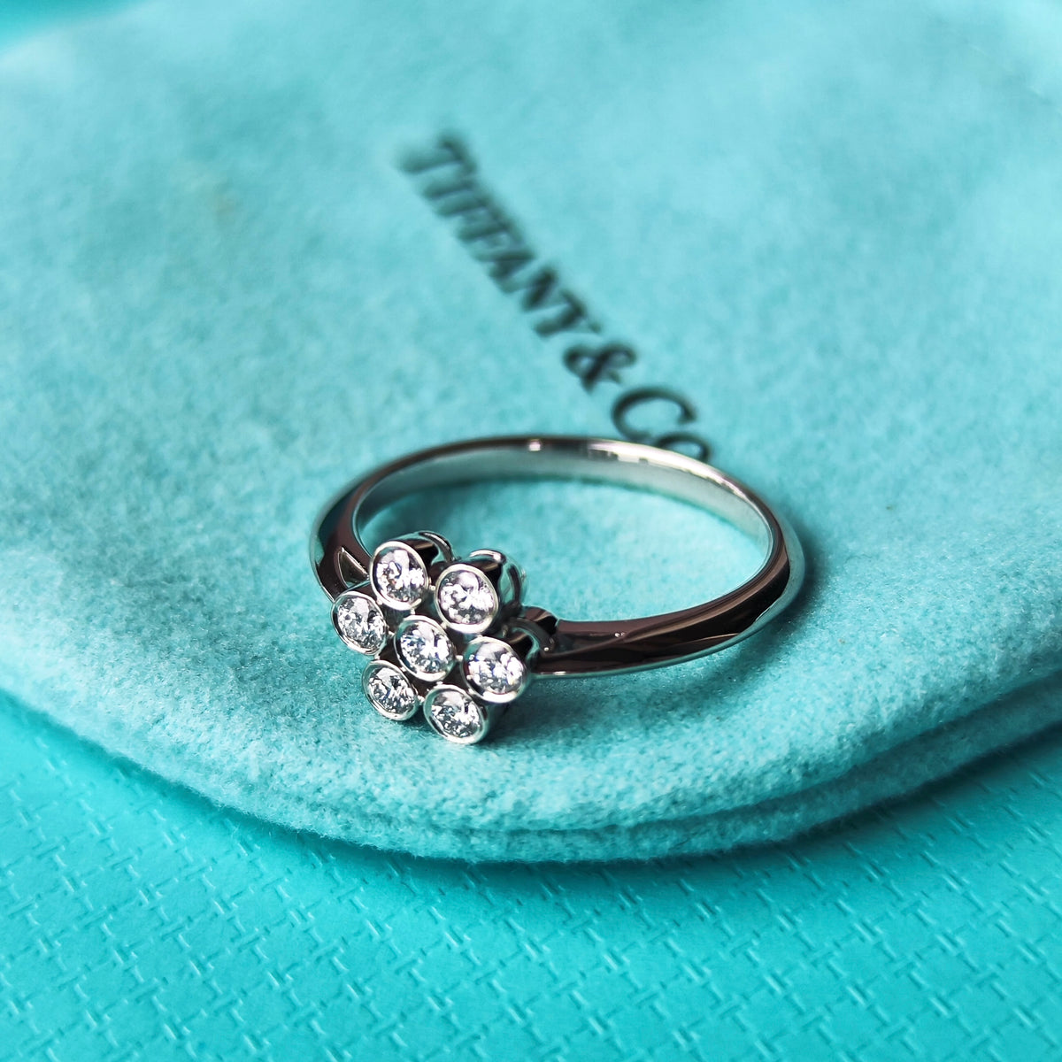 TIFFANY&Co. ティファニー ガーデンフラワー ダイヤモンド プラチナリング