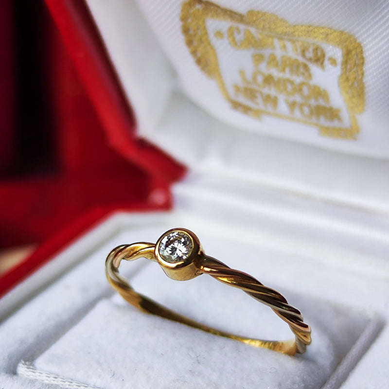 Cartier カルティエ スリーカラーツイストリング