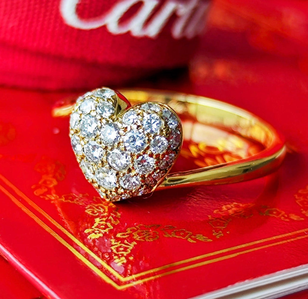 Cartier カルティエ ハートシェイプウィズ 18YG 51