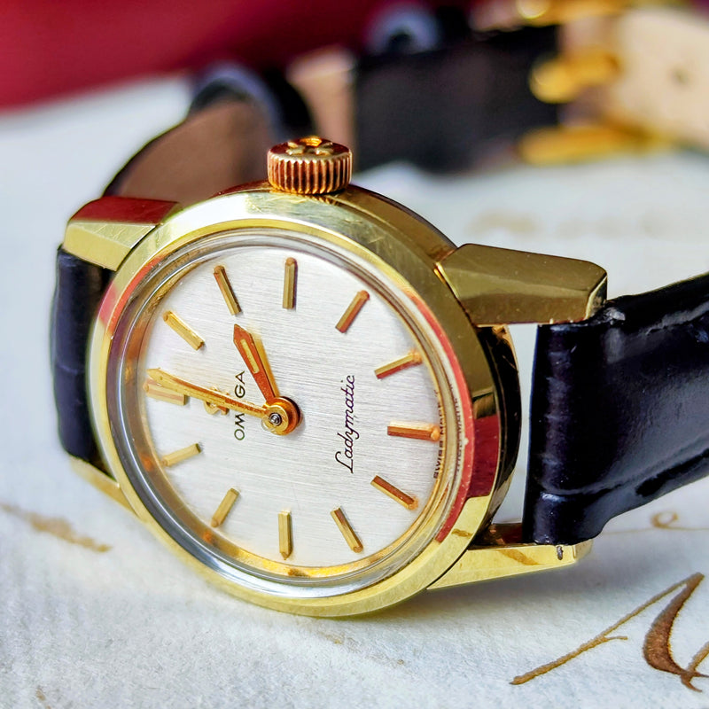 【OH済み】OMEGA オメガLADYMATIC/レディマティック 自動巻き 腕時計