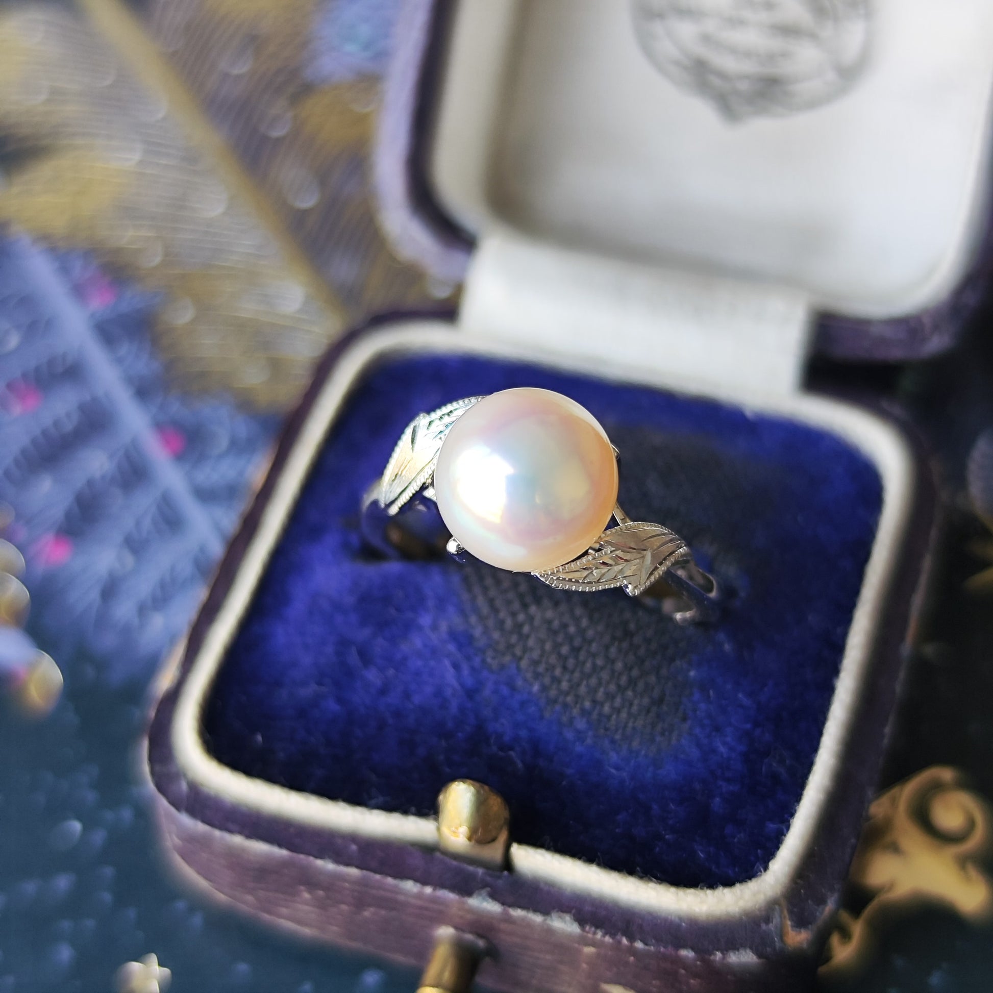 MIKIMOTO ミキモト あこや真珠 プラチナリング