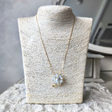 MIKIMOTO ミキモト シェル あこや真珠 天然ダイヤモンド ブローチ ペンダントトップ