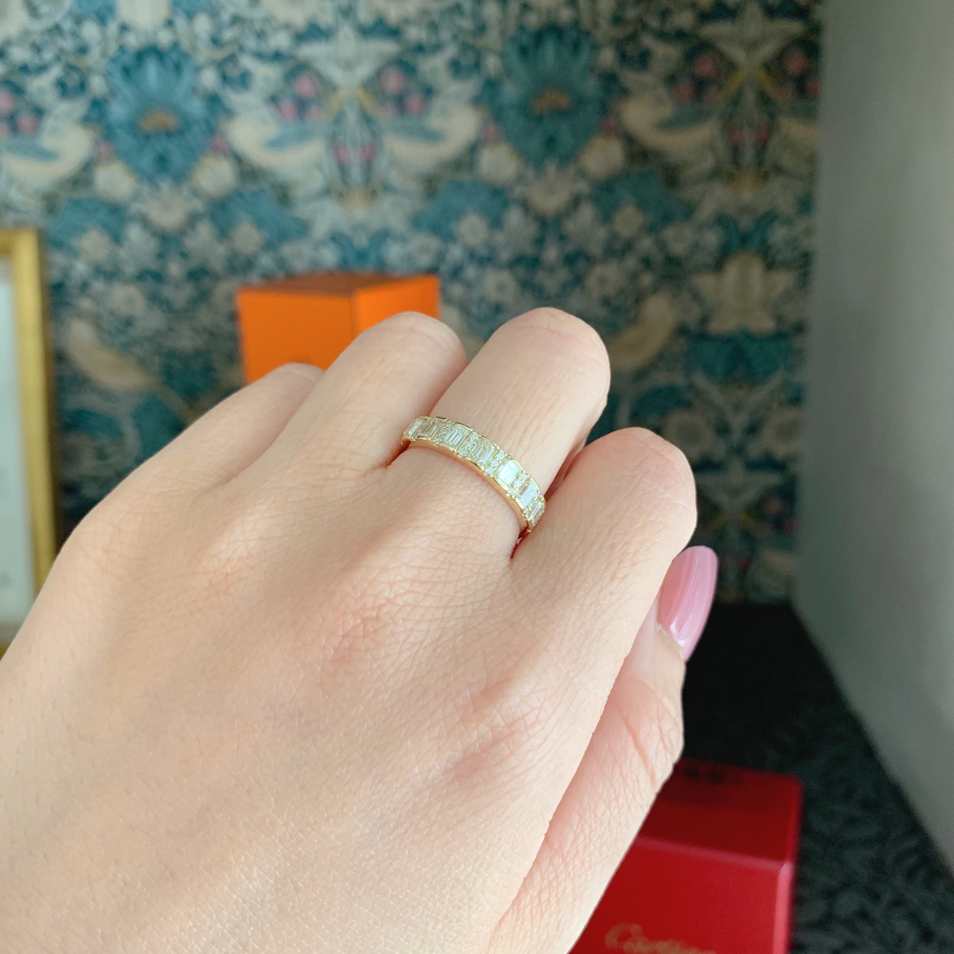 天然ダイヤモンド 0.90ct 18金リング