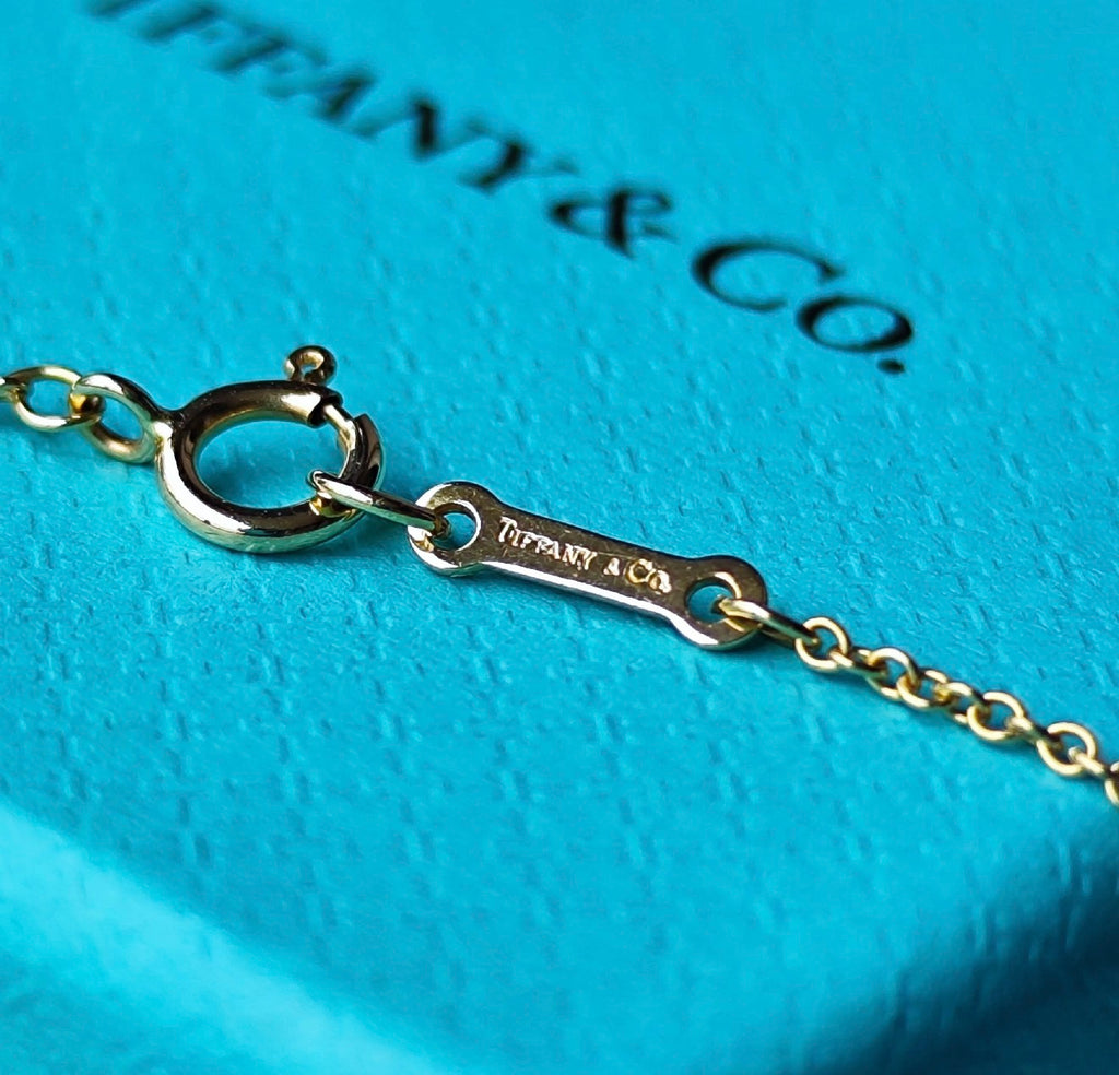 TIFFANY &Co ティファニー オープンハート ダイヤモンド 18金YG ネックレス