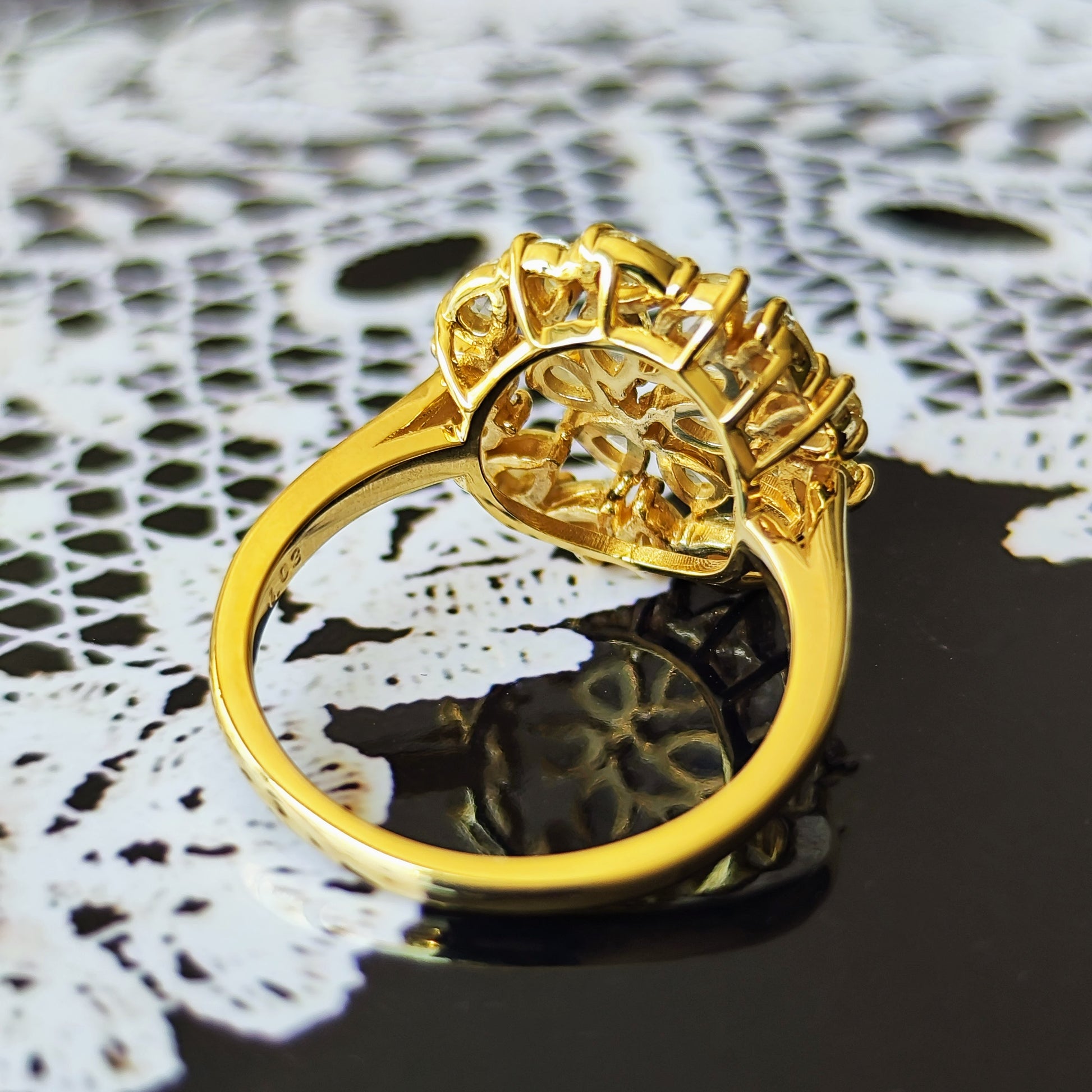 【お値下げ】ローズカット 天然ダイヤモンド 1.03ct リング