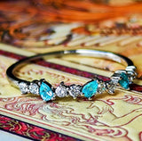 天然パライバトルマリン 天然ダイヤモンド プラチナリング