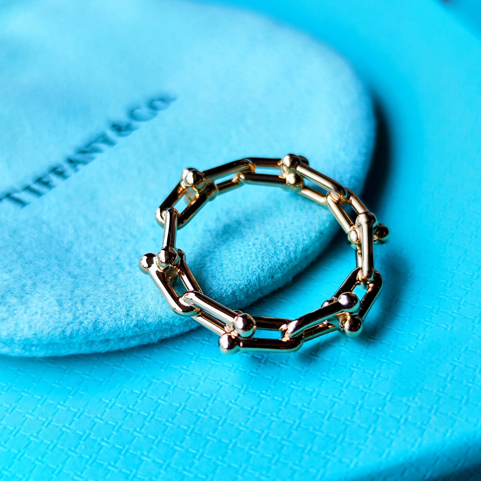 TIFFANY & CO. ティファニー ハードウェア マイクロリンク 18金PG