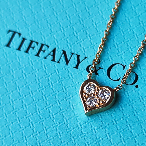 Tiffany センチメンタルハート　ローズゴールド　ネックレス　美品 Tiffany センチメンタルハート ローズゴールド ネックレス 美品