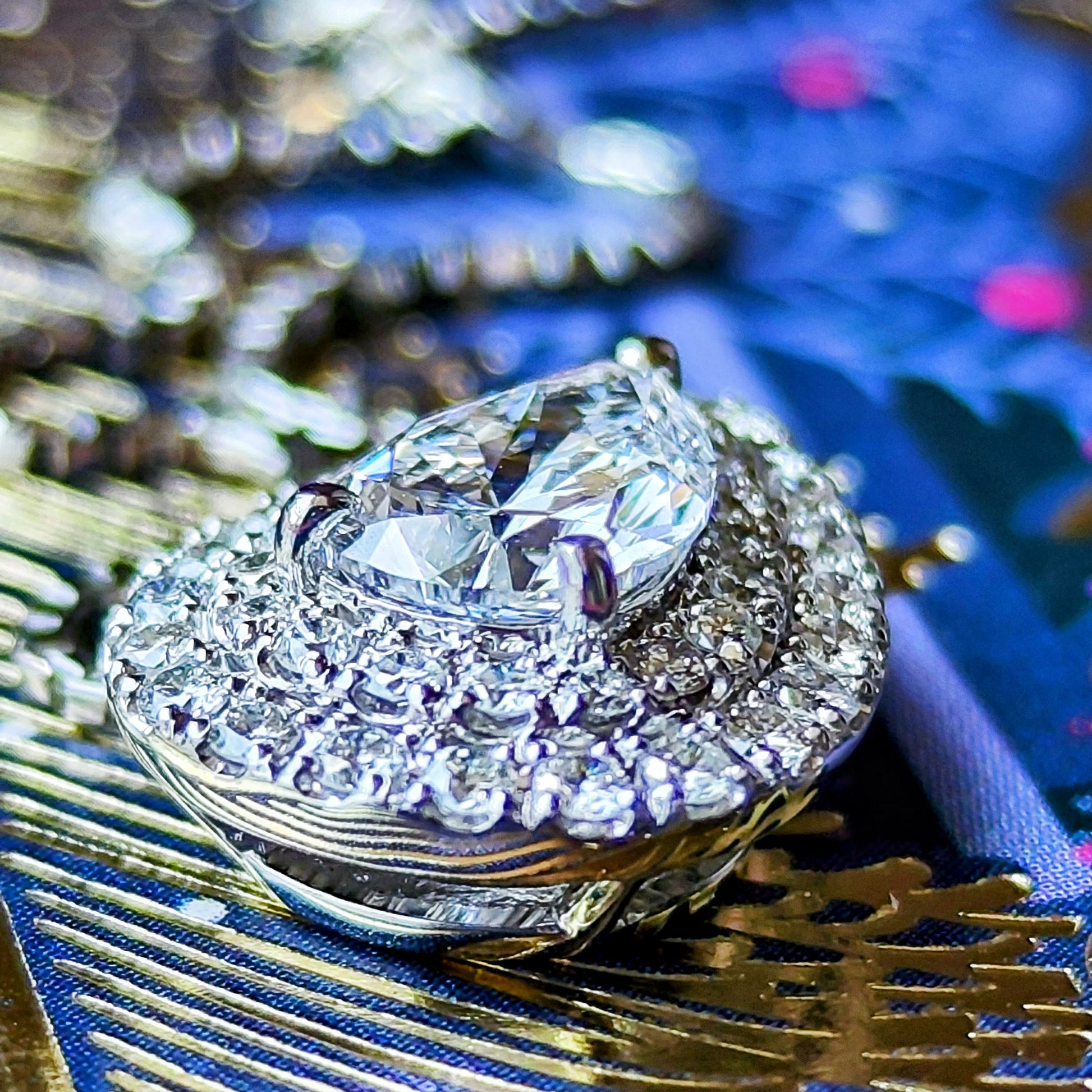 【大粒 1.007ct】天然ダイヤモンド ペアシェイプ プラチナ ネックレス