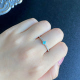 天然パライバトルマリン ペアシェイプ 天然ダイヤモンド リング