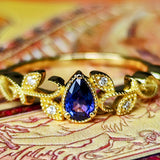 天然バイカラーサファイア 天然ダイヤモンド リング