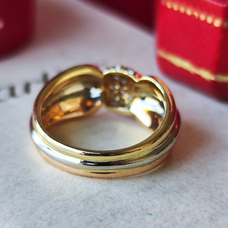 【Vintage Cartier】カルティエ LIVIA
リヴィア スリーカラー ダイヤモンドリング 11号