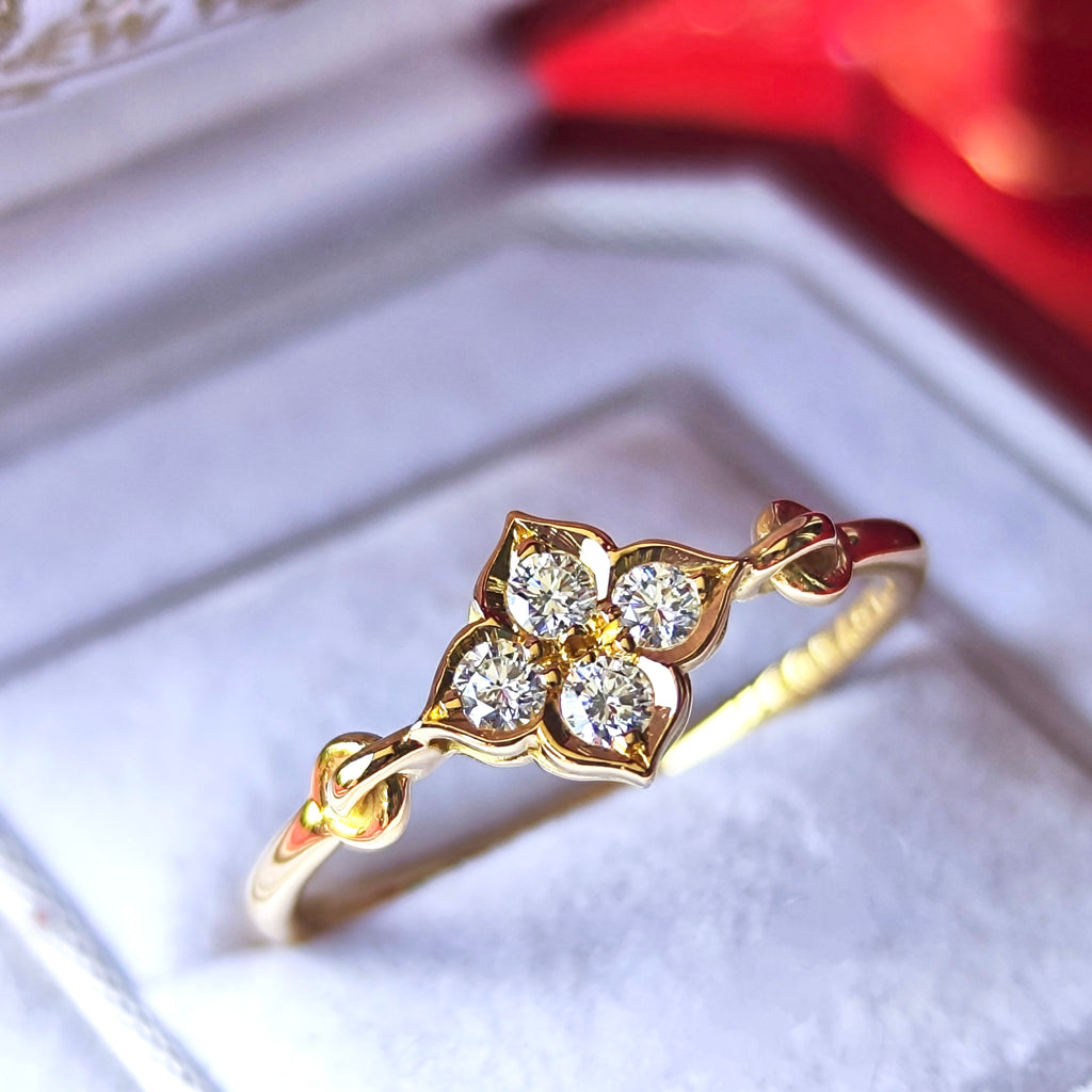 【廃盤Cartier】カルティエ ヒンドゥ ダイヤモンド 18金リング 11号