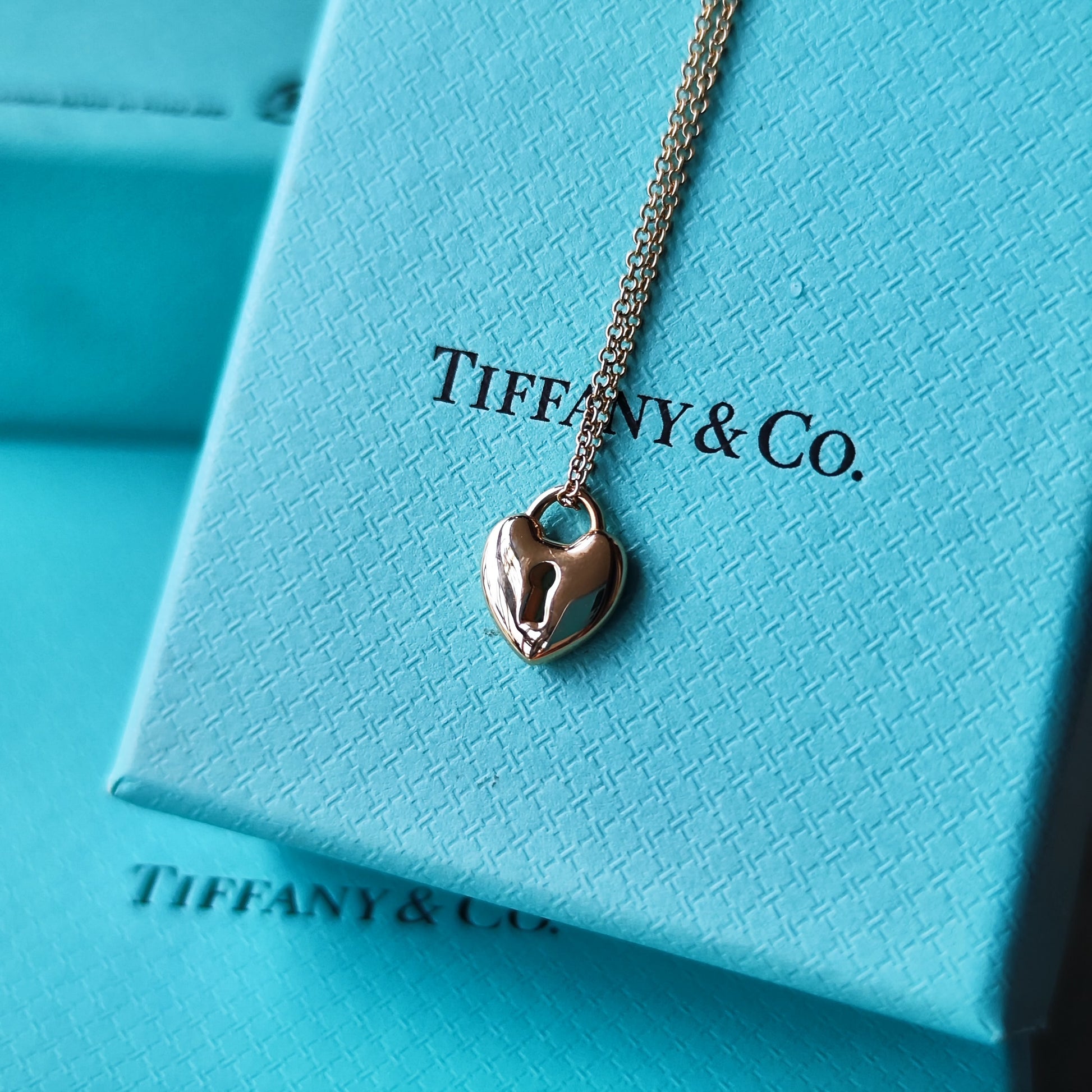 TIFFANY &Co ティファニー ハートロック ネックレス 18金PG