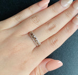 【お値下げ】ローズカット 天然ブラウンダイヤモンド 18金リング