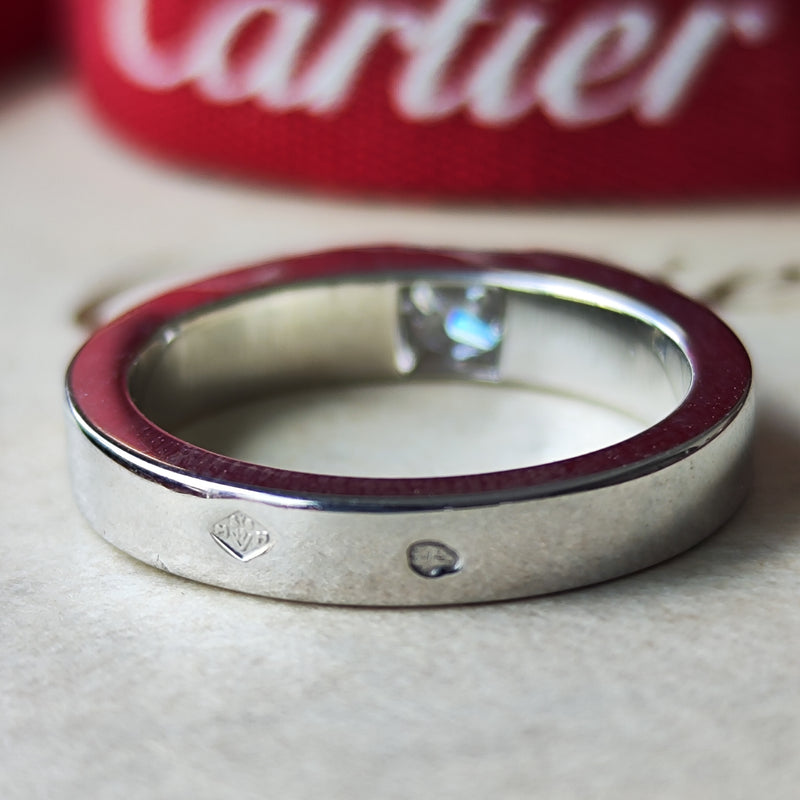 激安超特価 最大80%オフ  8号 タンクリング カルティエ Cartier 18金WG Mico宝飾店 – アクセサリー