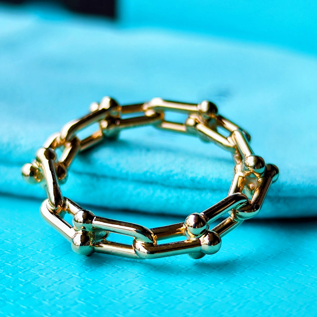 TIFFANY & CO. ティファニー ハードウェア マイクロリンク 18金PG