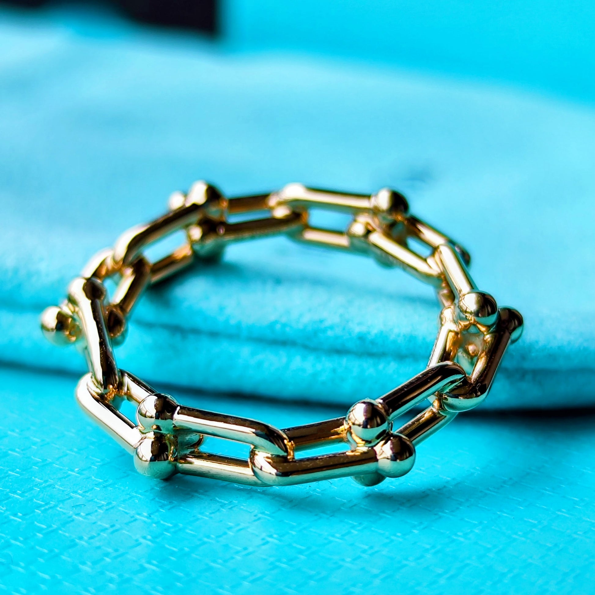 TIFFANY & CO. ティファニー ハードウェア マイクロリンク 18金PG