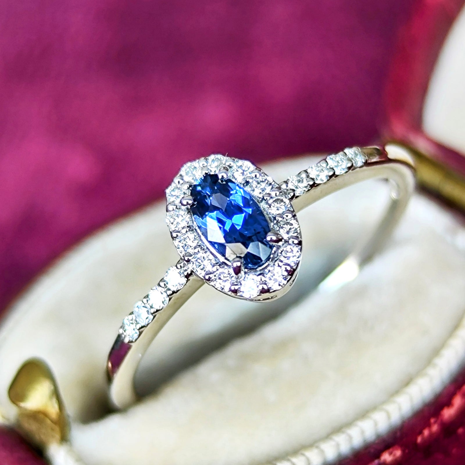 Pt850　天然 サファイアリング　S0.67ct　D0.08ct　ダイヤモンド 幻のサファイア ヨーゴ渓谷】天然サファイア 天然ダイヤモンド