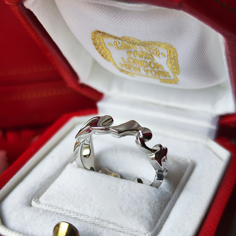 Cartier カルティエ シグネチャーリング 18金WG 10号