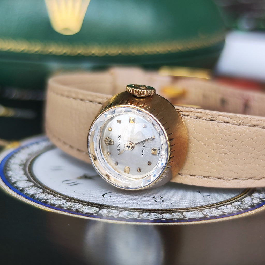 【ROLEX CHAMELEON】ロレックス カメレオン 18金無垢 手巻き腕時計 OH済み