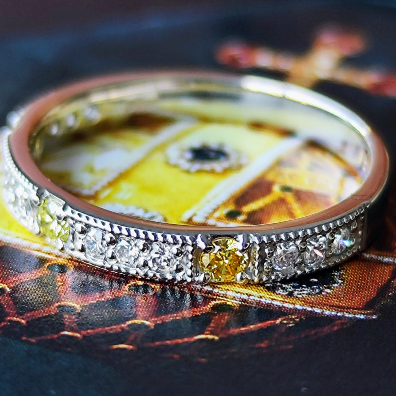 【イエローダイヤ】天然ダイヤモンドリング