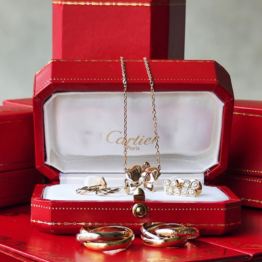Cartier カルティエ トリニティピアス スリーカラー 18金