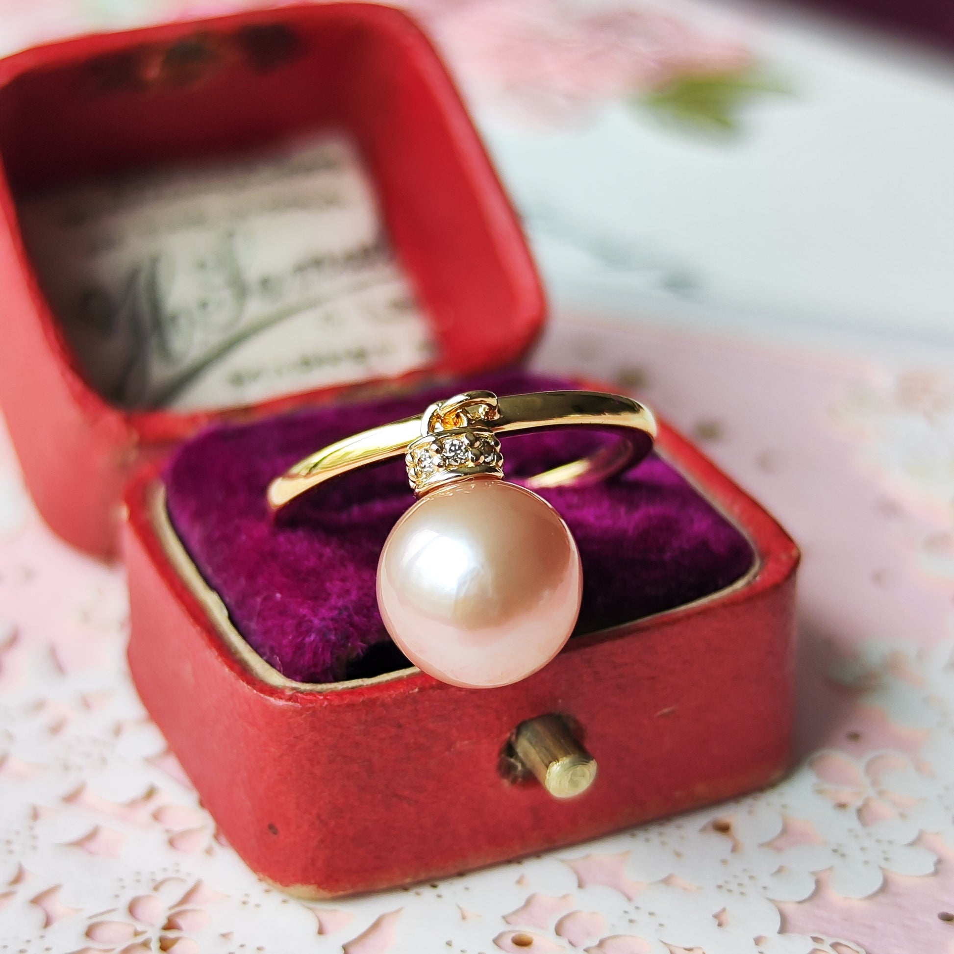 【さくらパール】花の宴 18金リング