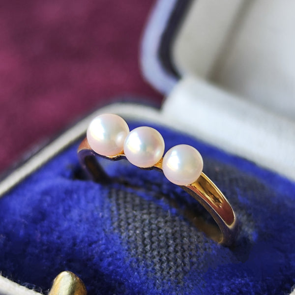 MIKIMOTO ミキモト あこや真珠 リング