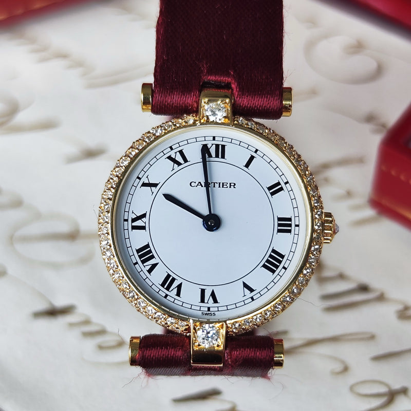 【コンプリートサービス済み】Cartier
カルティエ ヴァンドーム 18金無垢 ダイヤモンド クォーツ腕時計