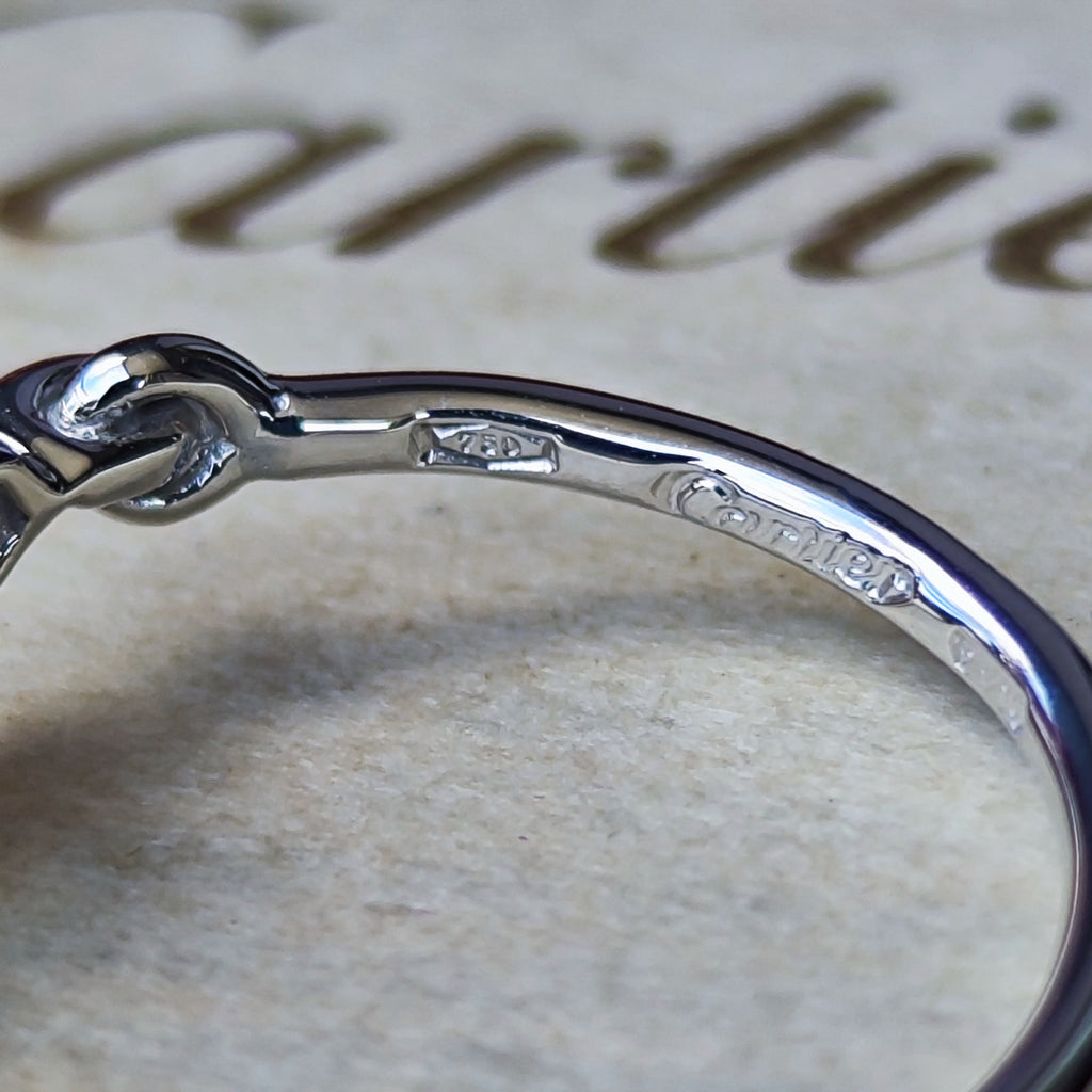 【Vintage Cartier】カルティエ ヒンドゥリング 18金WG 50