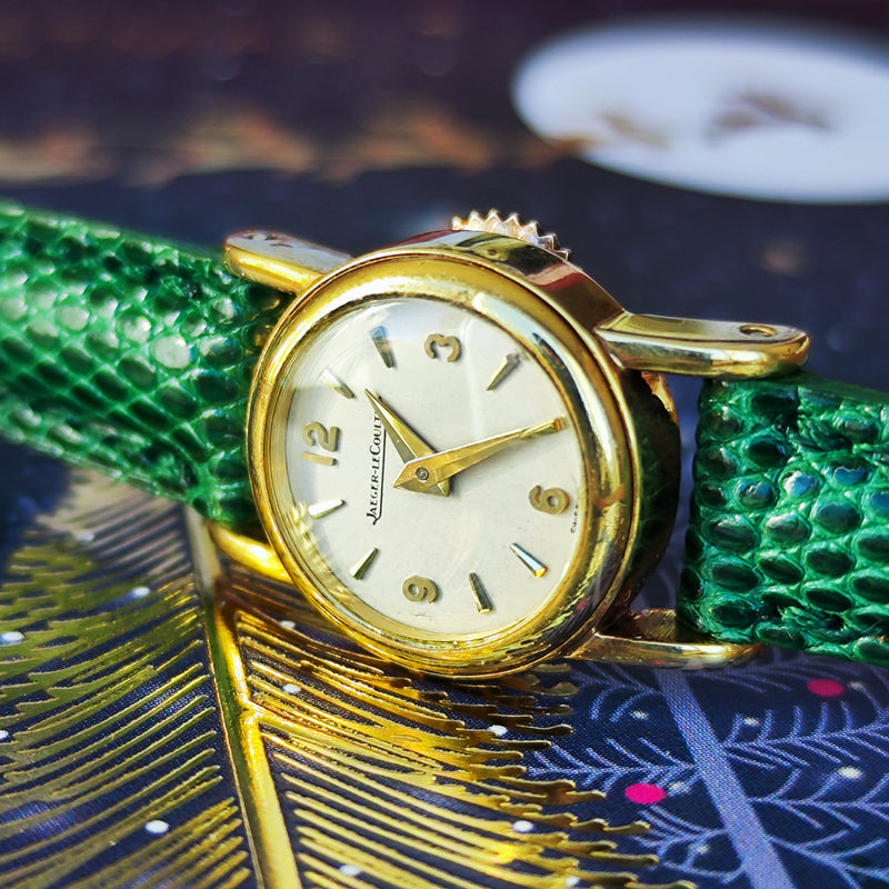 【金無垢】JAEGER LE COULTRE ジャガー・ルクルト バックワインド 手巻き腕時計