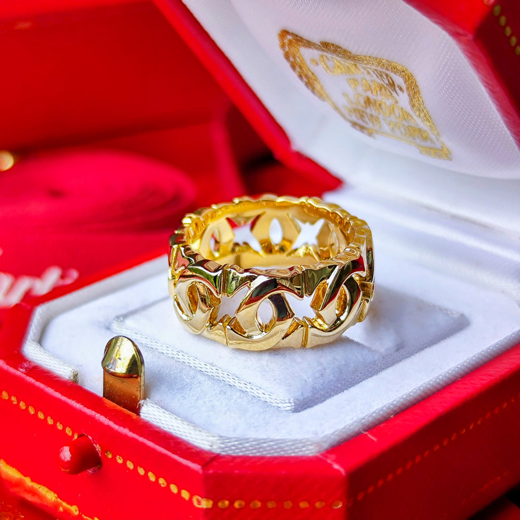 Cartier カルティエ アントルラセ 18金YG 52