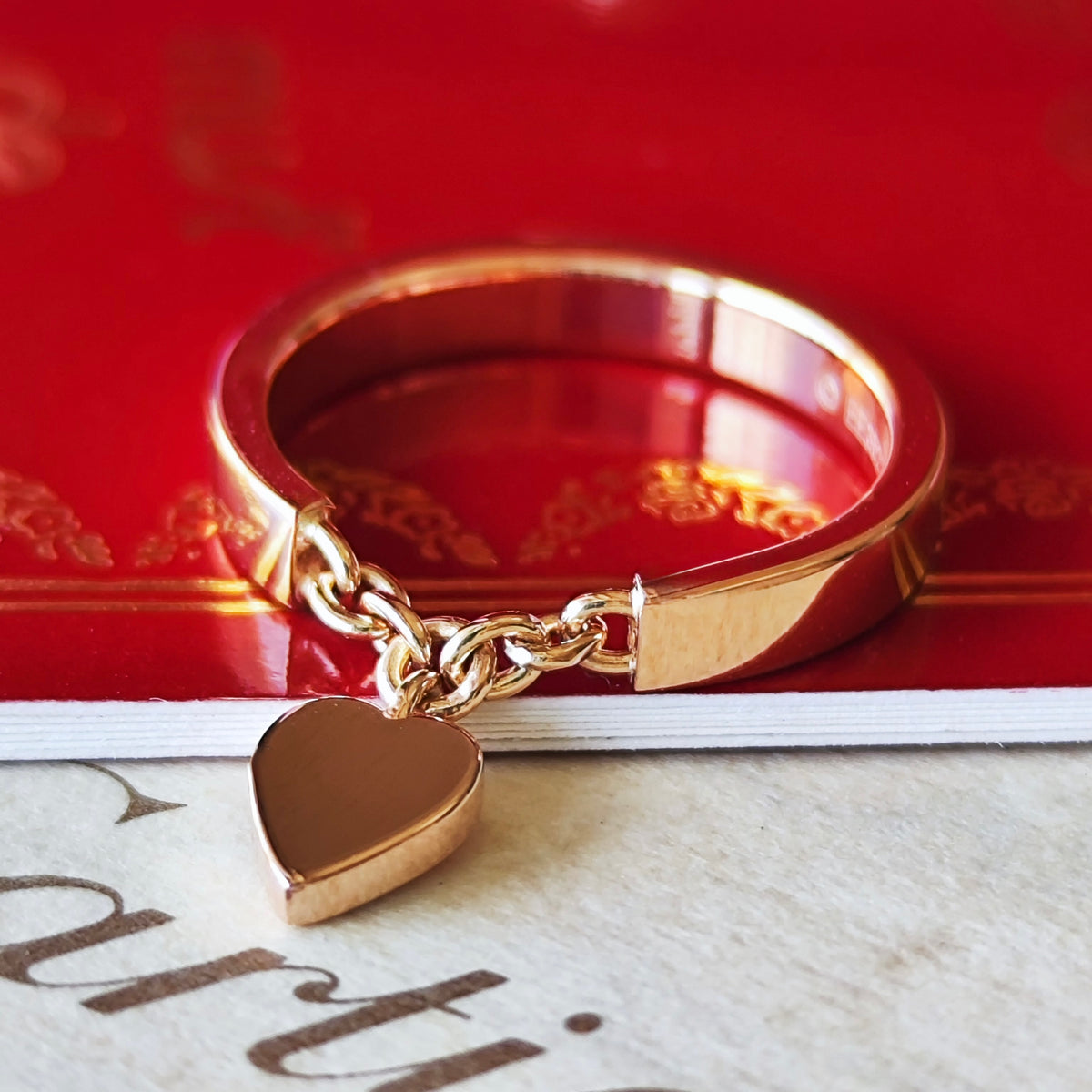 【Cartier 廃盤】カルティエ モナムール ハートチャーム 18金PG 47
