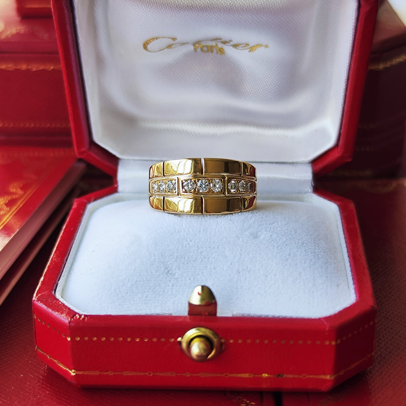 【Vintage Cartier】カルティエ パンテール オリアンヌ ダイヤモンドリング 18金YG リング
