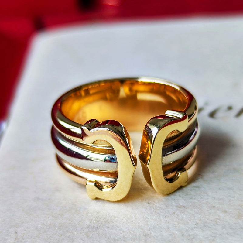 Cartier カルティエ 2C（デューブル・シー）18金 9号