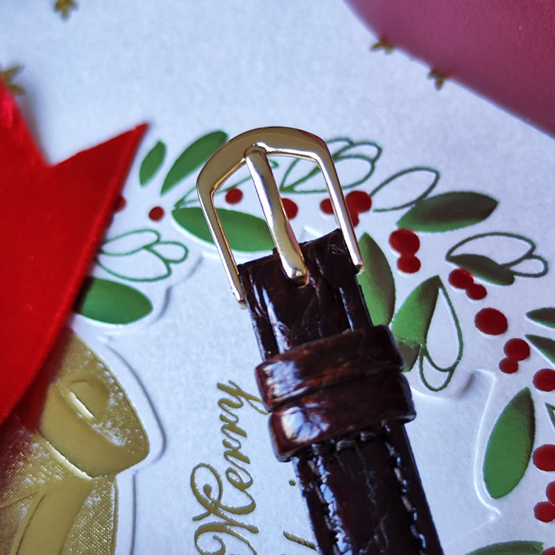 【OH済み】OMEGA オメガ Geneve ジュネーヴ ストライプ文字盤 手巻き腕時計