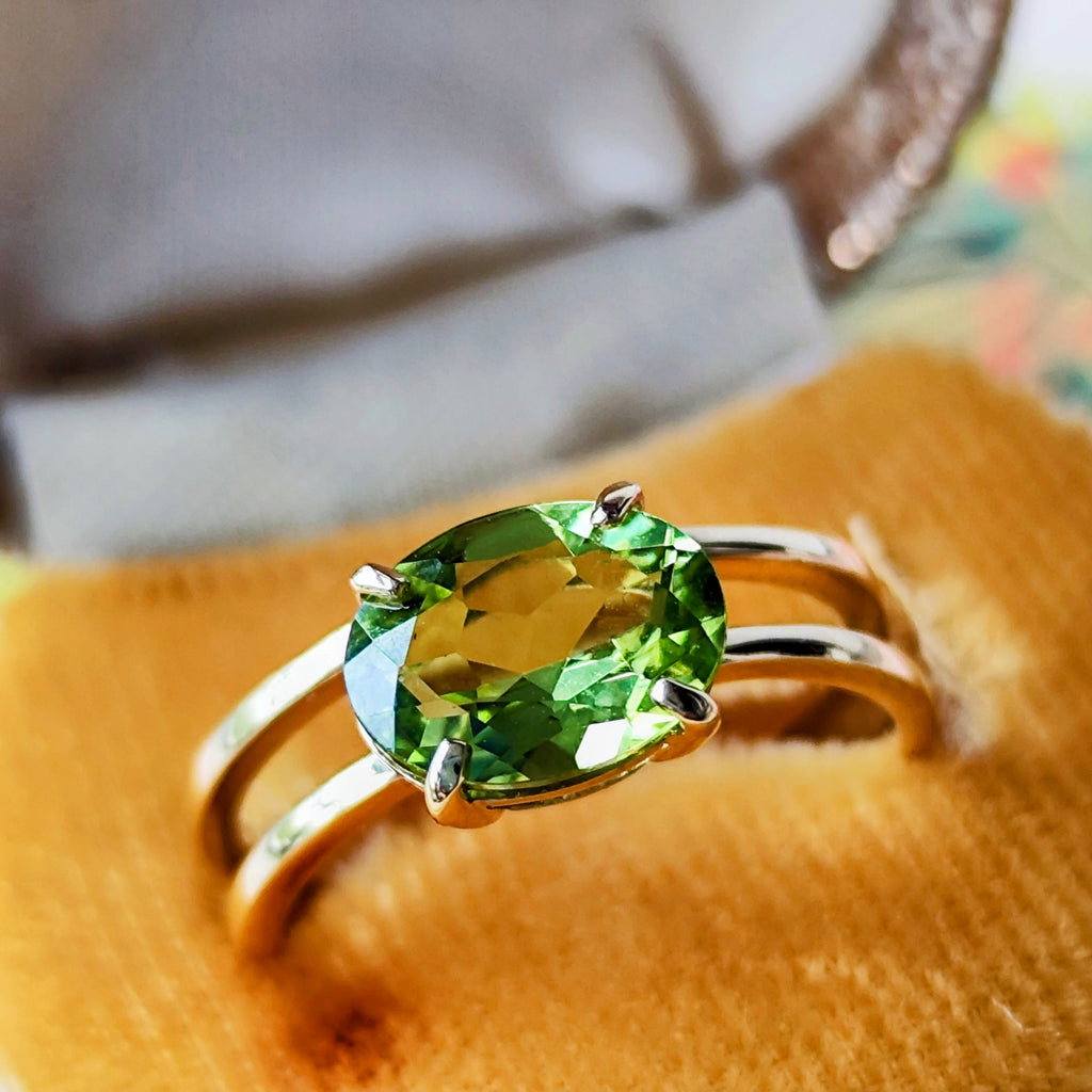 天然ペリドット 1.90ct 18金リング