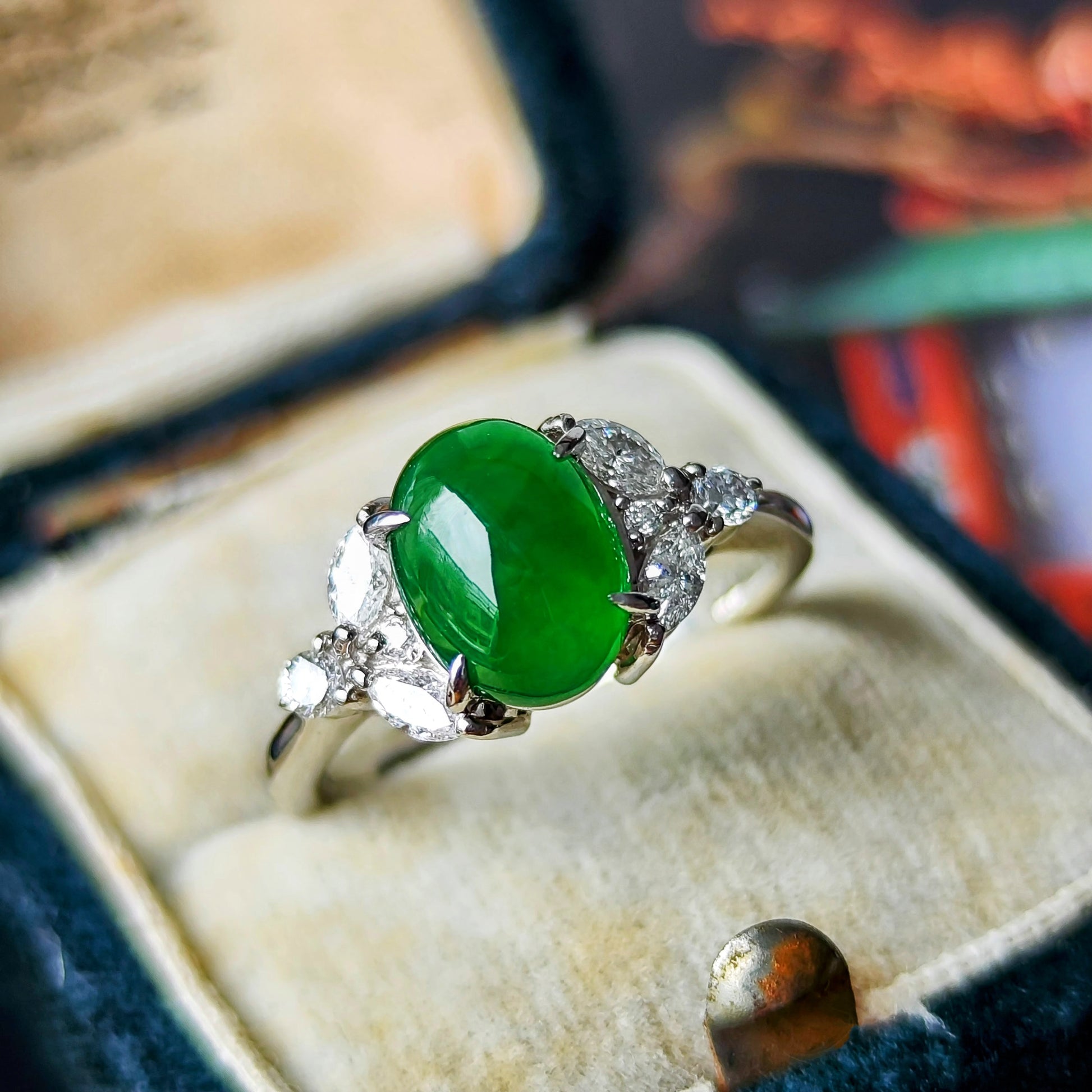 天然翡翠 天然ダイヤモンド