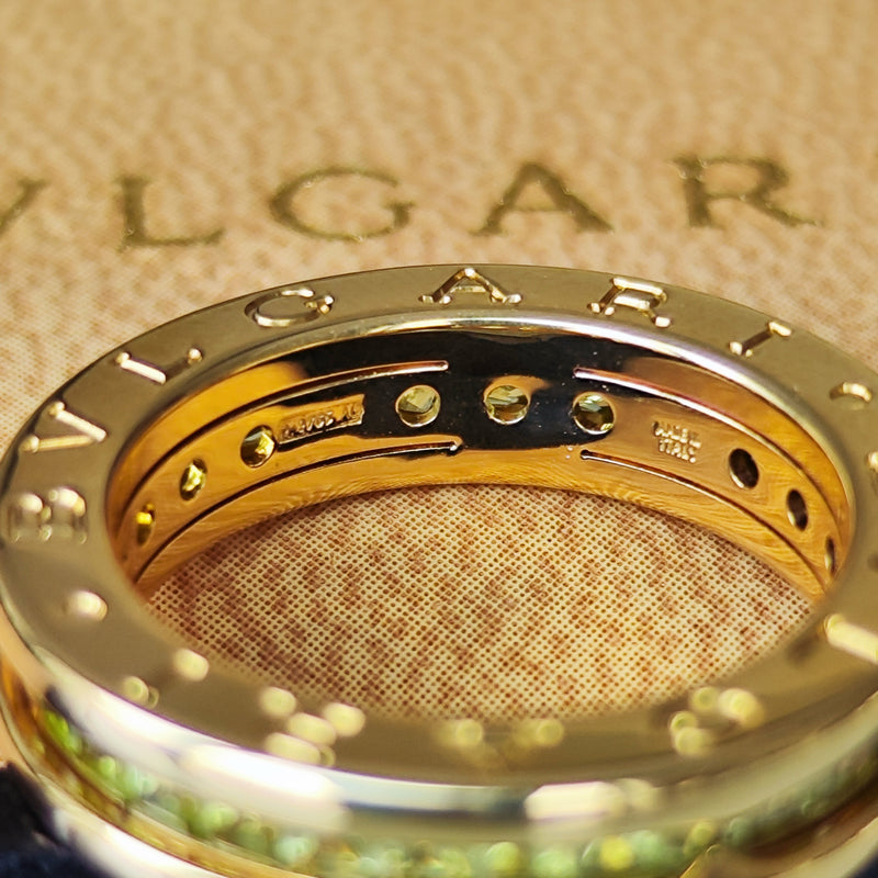 BVLGARI ブルガリ B-ZERO1 ビーゼロワン ペリドット 18金YG 10号