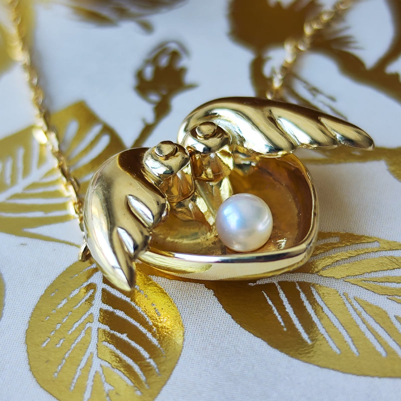 【超美品】MIKIMOTO ペルリータ ベビーパール 真珠 K18 ネックレス PERLITA MIKIMOTO ペルリータ ミキモト ベビーパール ロケット