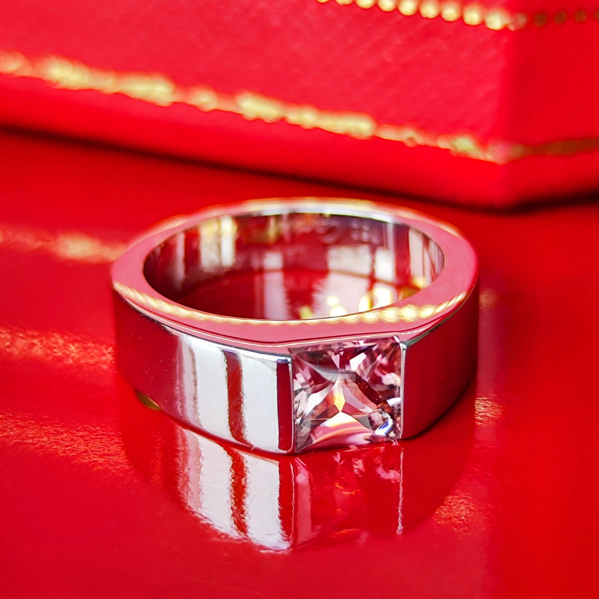 Cartier カルティエ タンク ピンクトルマリン 18金WG