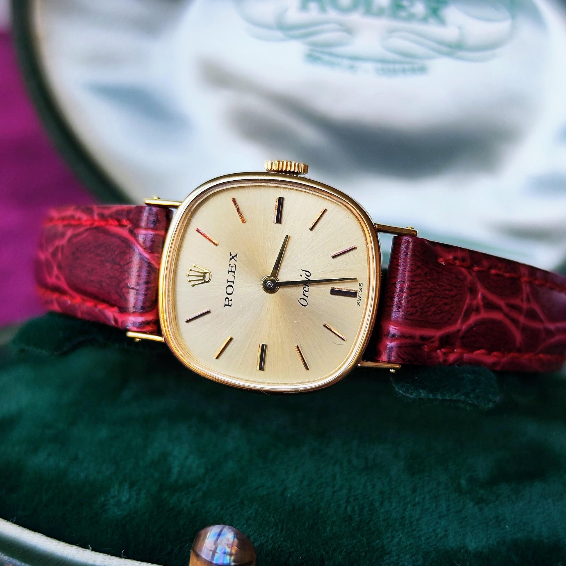 【OH済み】ROLEX ロレックス Orchid オーキッド 金無垢 手巻き腕時計