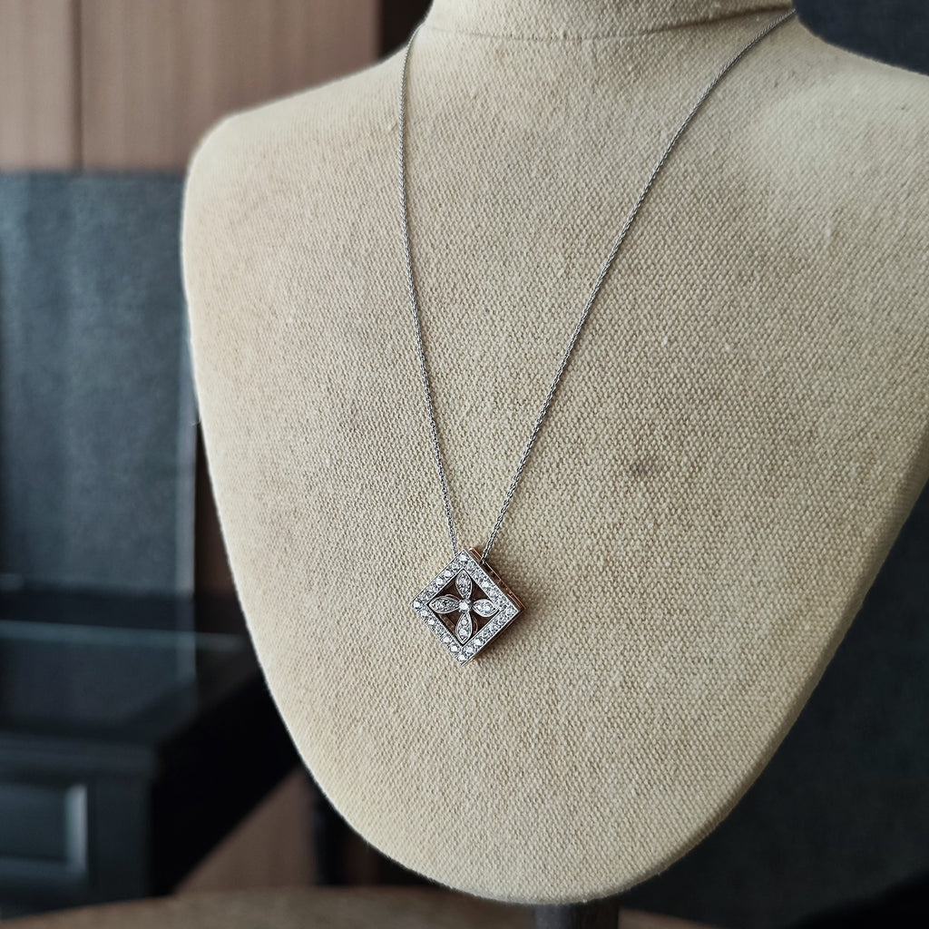 MIKIMOTO ミキモト ダイヤモンド リバーシブル ネックレス