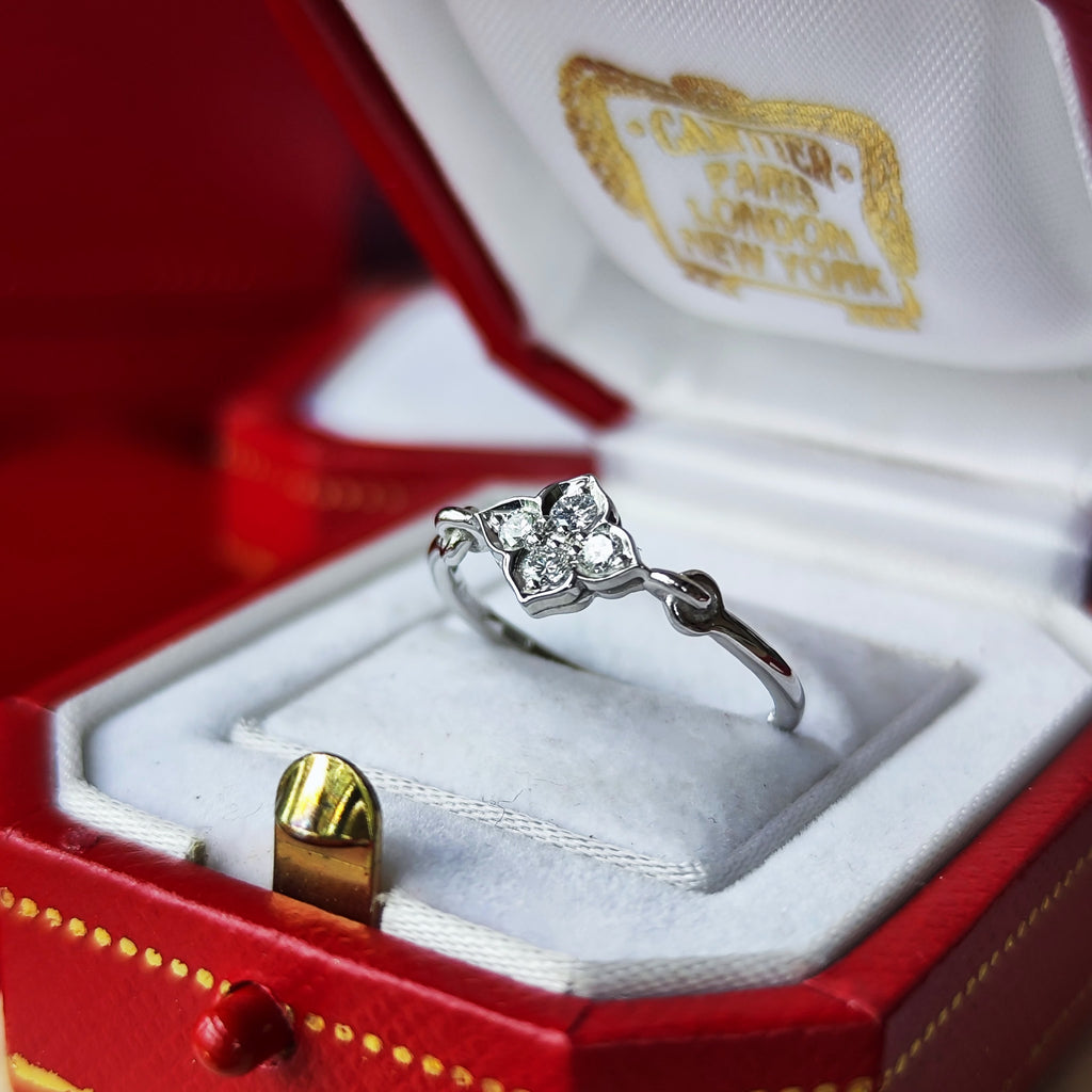 【Vintage Cartier】カルティエ ヒンドゥリング 18金WG 50