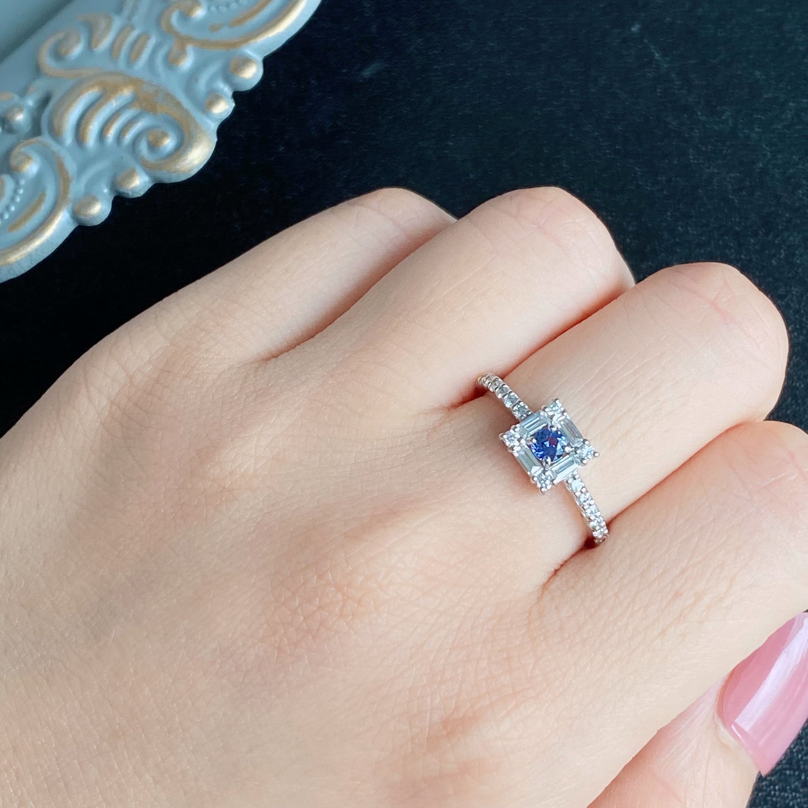 天然サファイアリング 幻のサファイア ヨーゴ渓谷】天然サファイア 天然ダイヤモンド リング